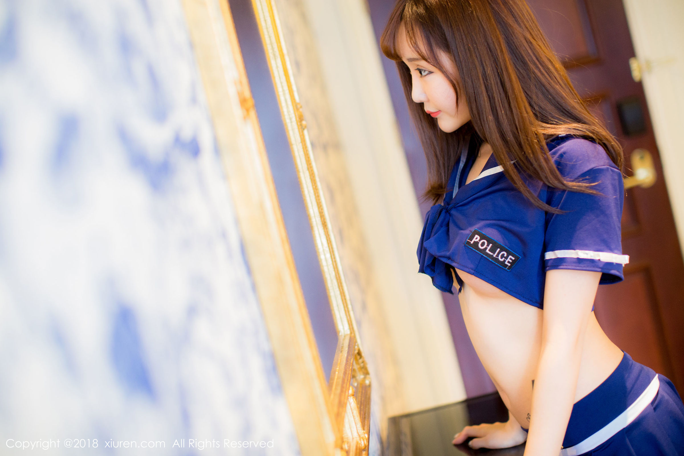 [XiuRen秀人网] No.1005 模特顾灿 - 蓝色制服写真[43](第29页)