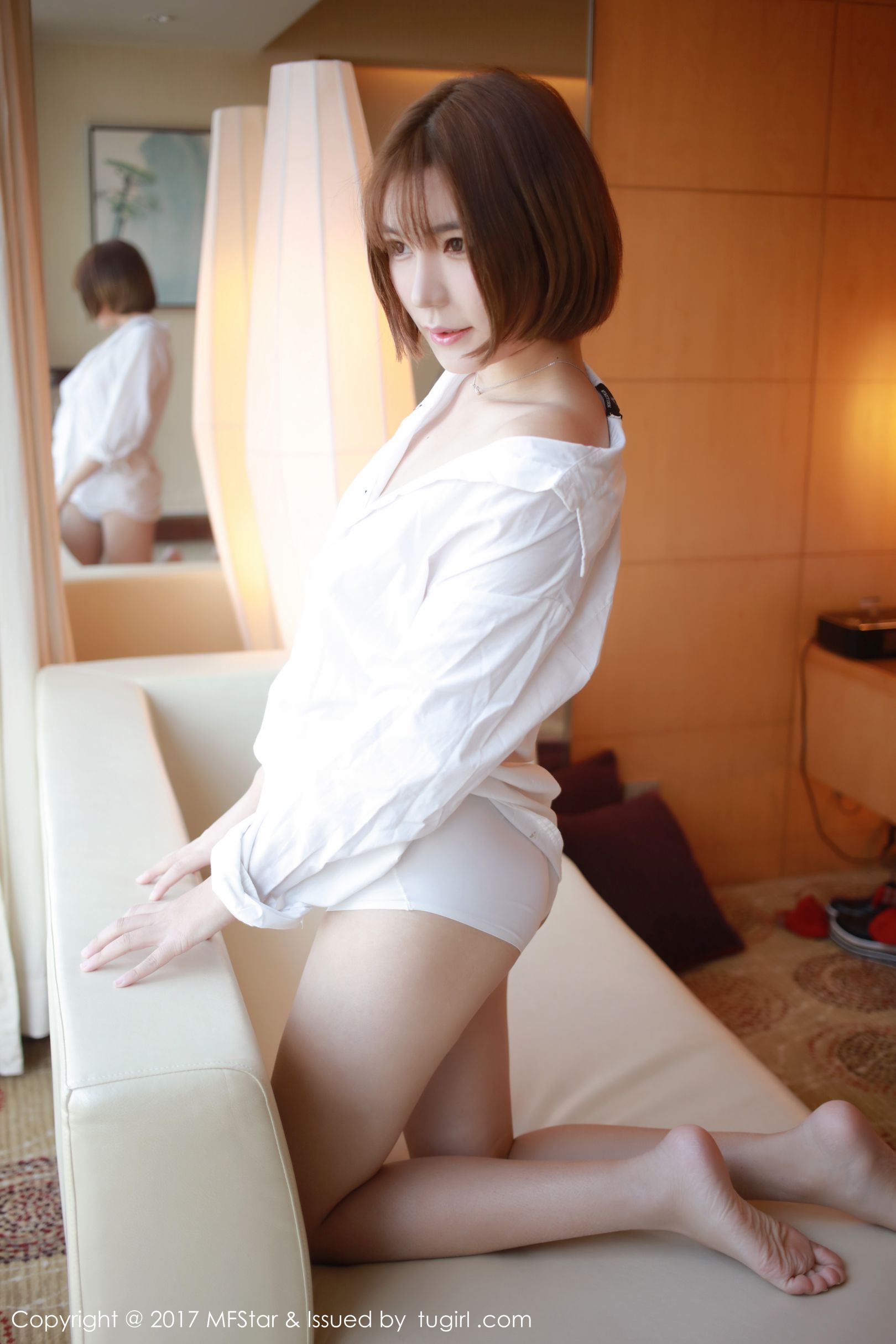 [MFStar模范学院] Vol.089 冷不丁 - 性感寸衫与蕾丝诱惑写真图片[44](第14页)