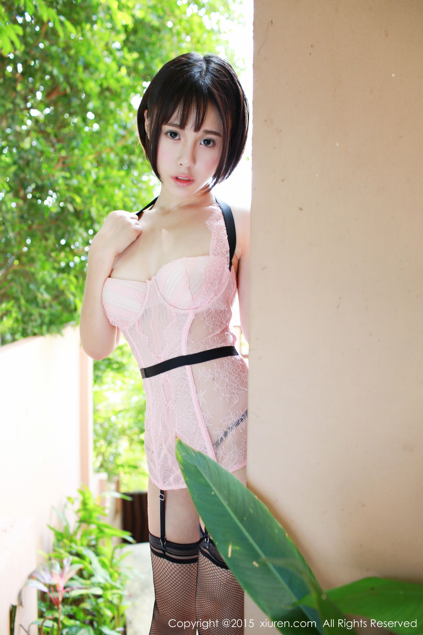[秀人网] No.442 Evelyn艾莉 - 苏梅岛旅拍之情趣蕾丝+网袜系列写真[52](第40页)