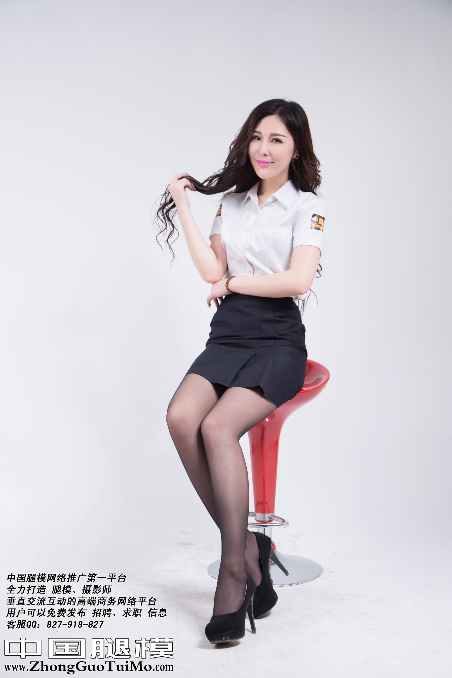 [中国腿模网] No.004 张嘉琪 - OL制服 套图[16](第12页)