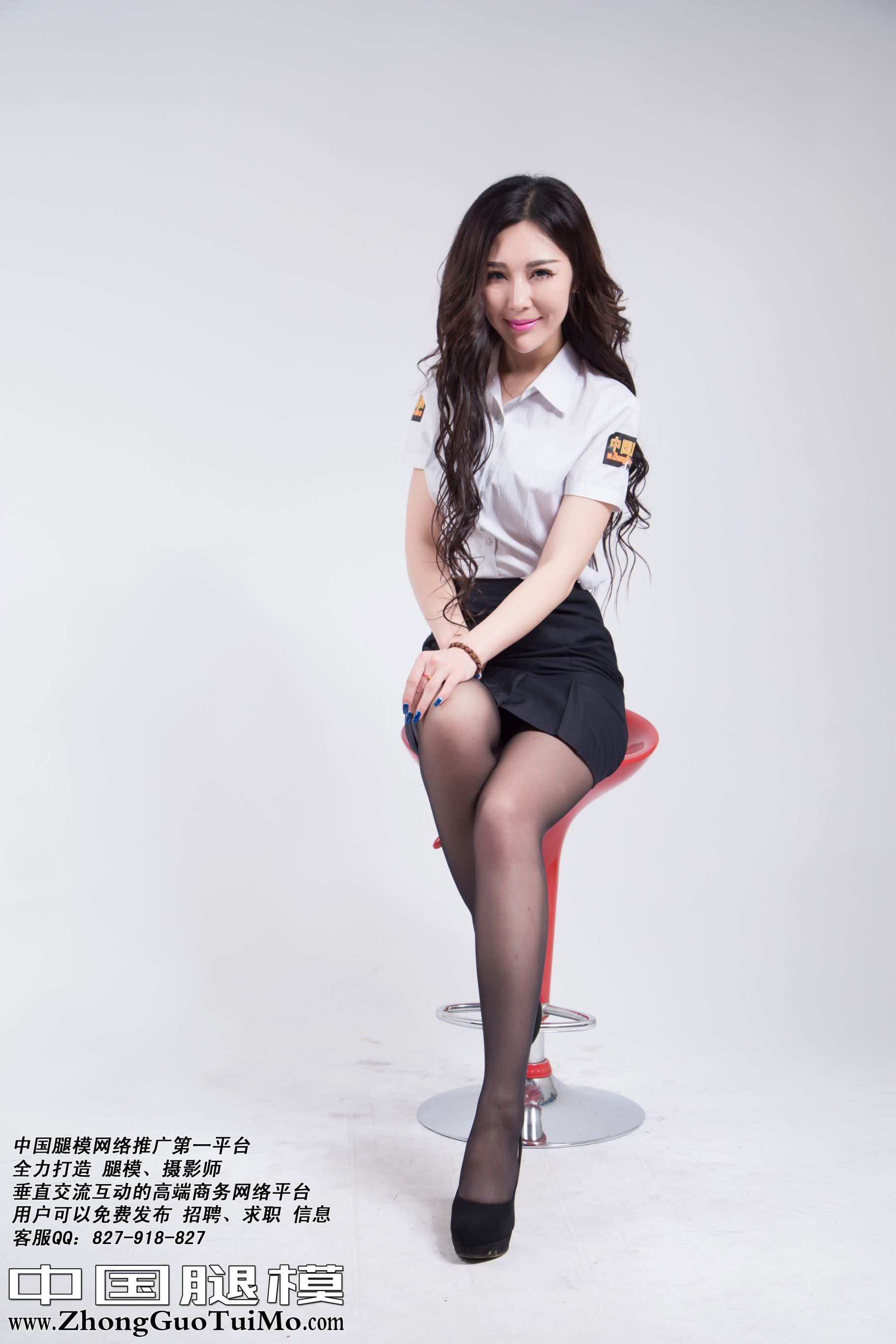 [中国腿模网] No.004 张嘉琪 - OL制服 套图[16](第13页)