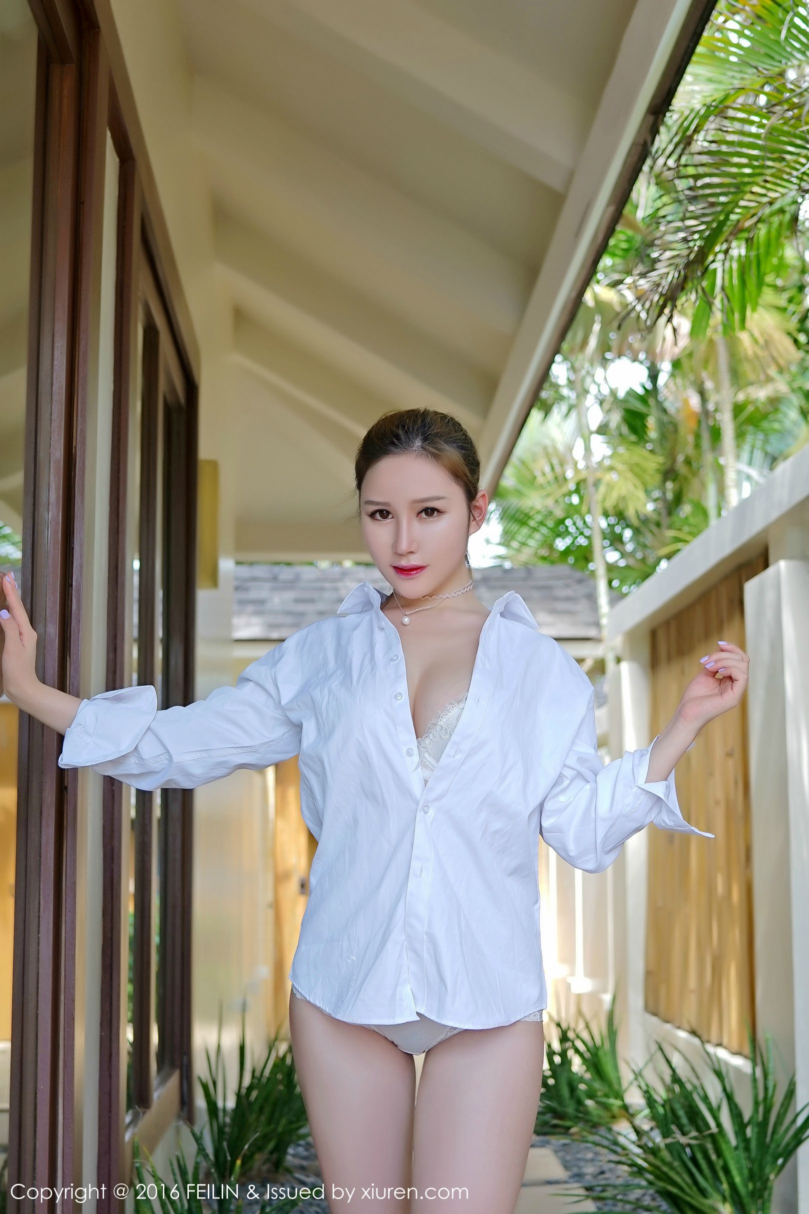 [FEILIN嗲囡囡] Vol.022 于姬Una - 新年首套薄荷岛旅拍写真[53](第39页)