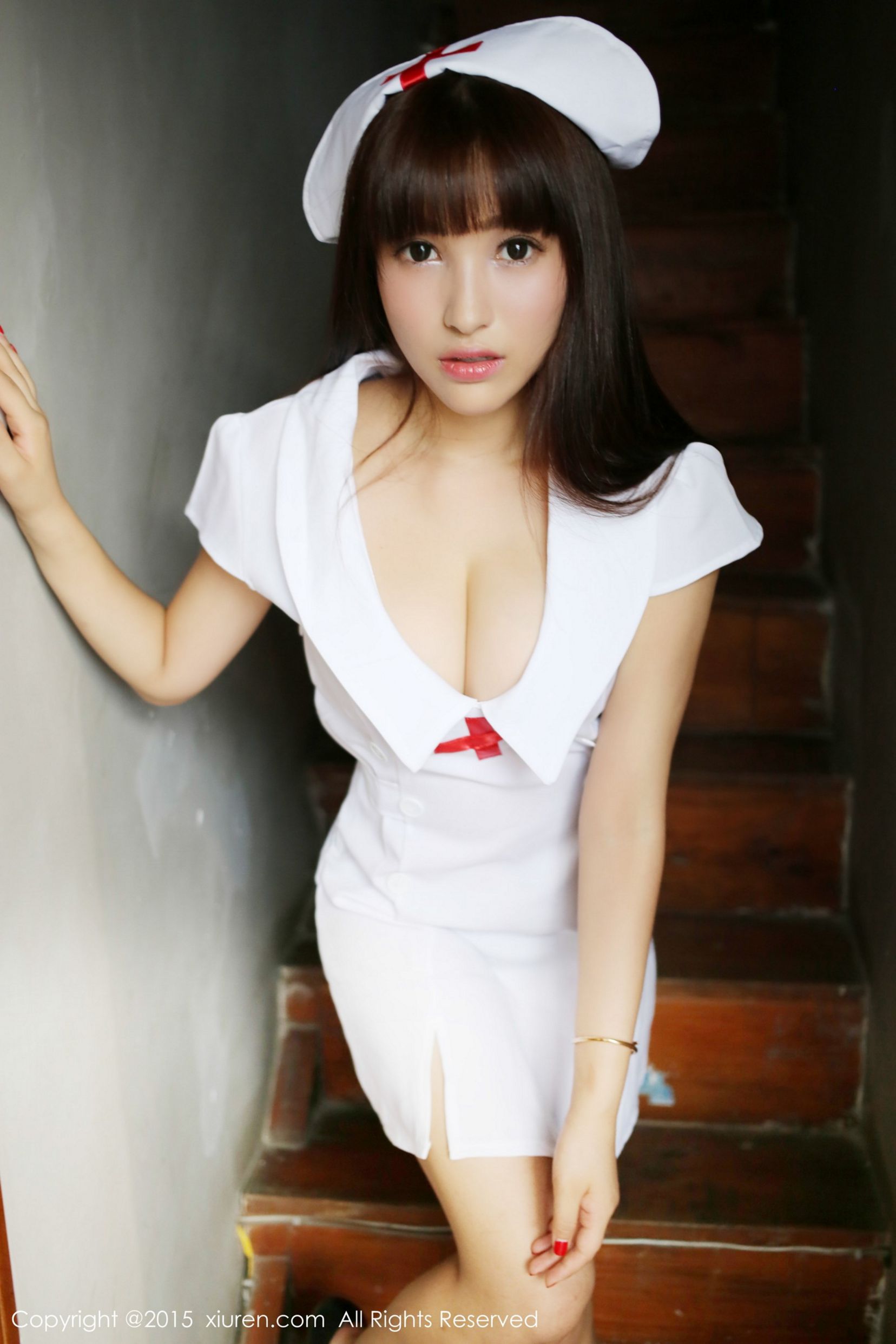[秀人网] No.389 Nic妮可可 - 性感美胸私房内衣+护士制服写真[80](第55页)