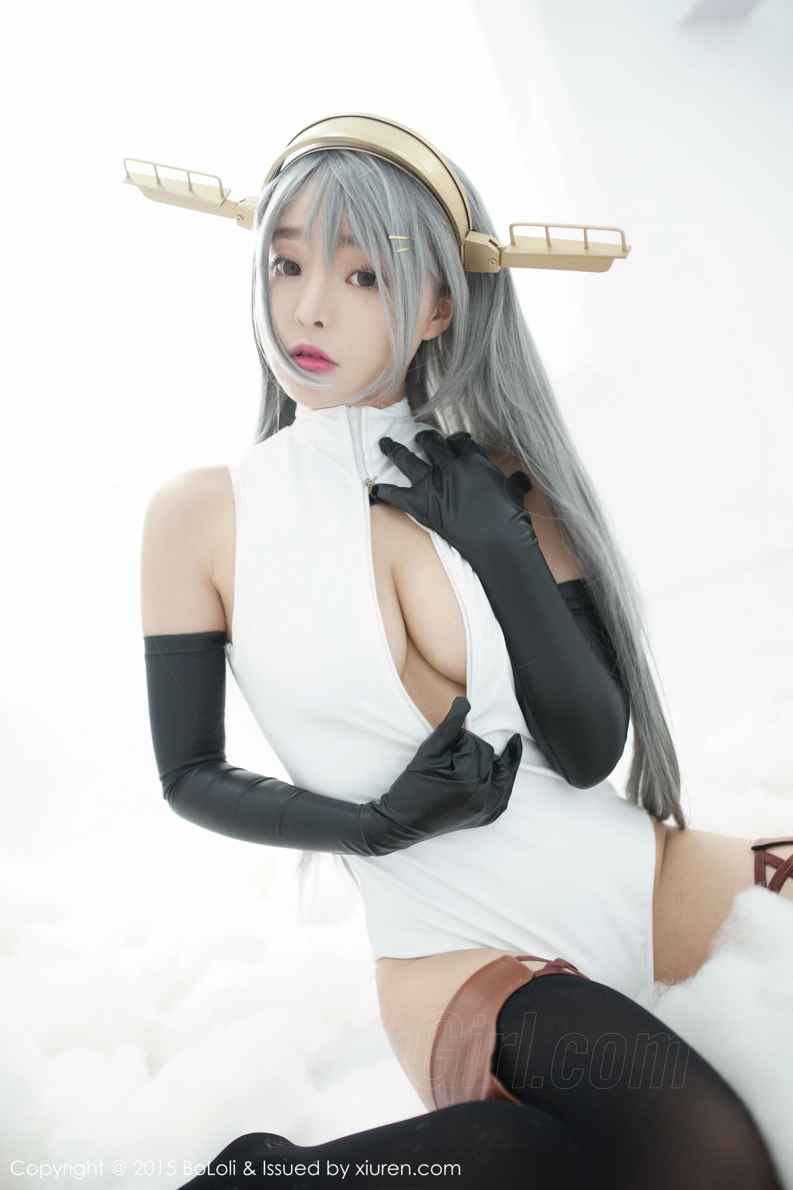 [BOLOli波萝社] VOL.034 七宝COSPLAY新作《舰娘collection》 榛名COS（开胸泳衣版）[61(第13页)