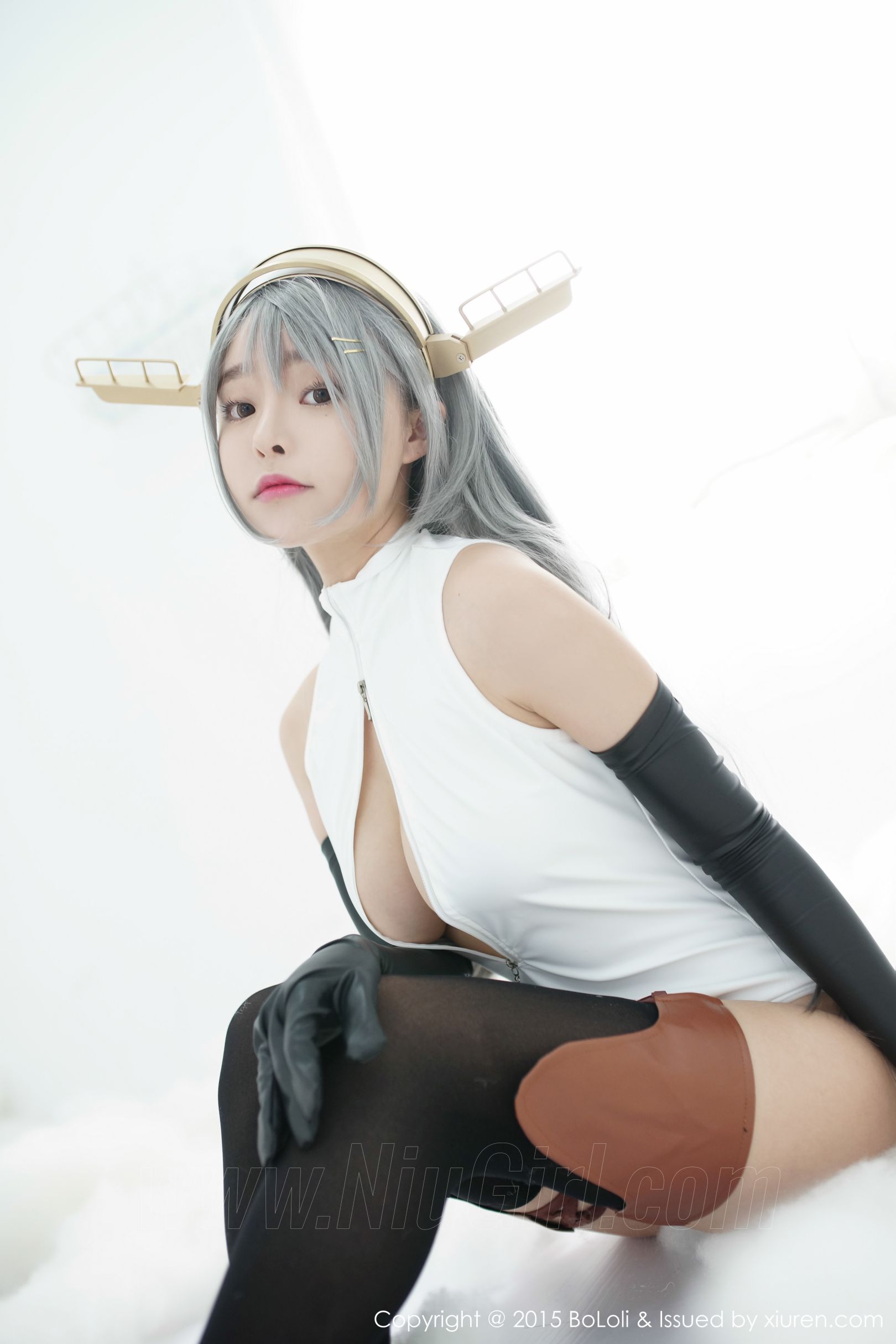 [BOLOli波萝社] VOL.034 七宝COSPLAY新作《舰娘collection》 榛名COS（开胸泳衣版）[61(第17页)