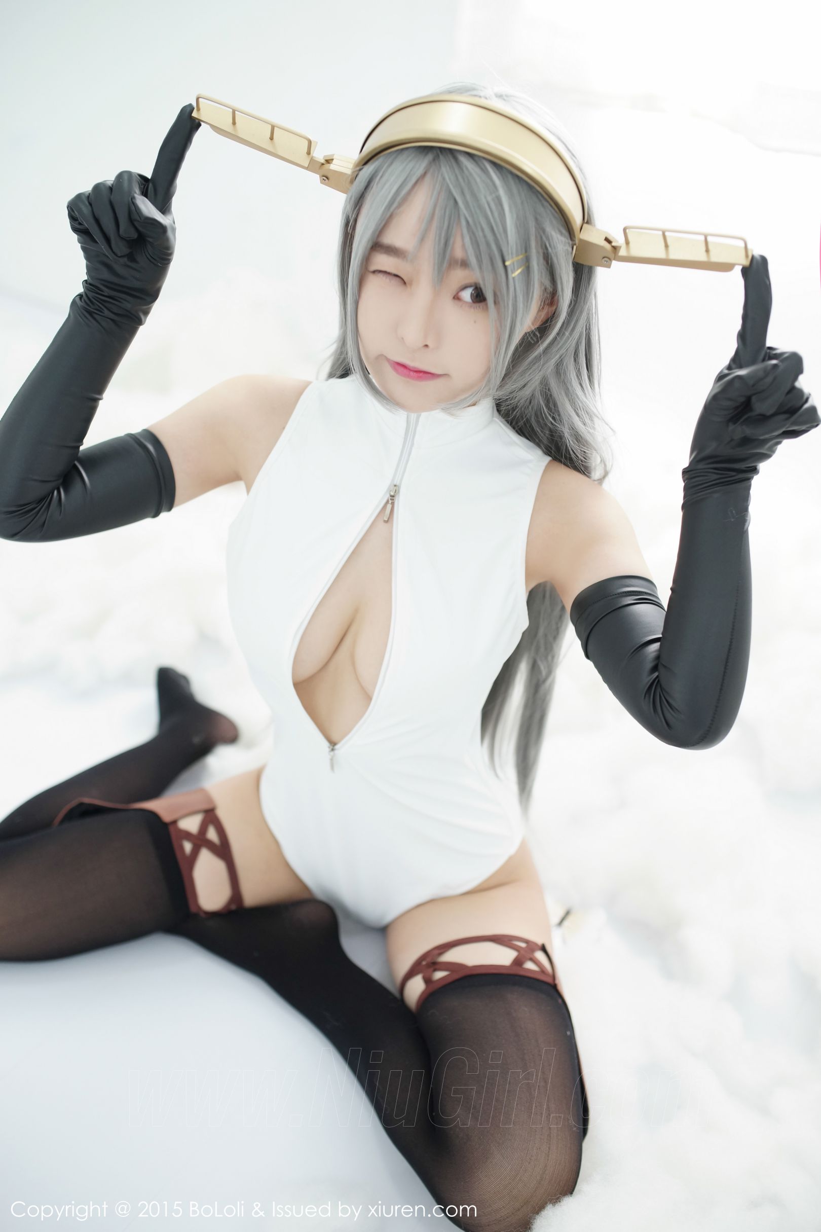 [BOLOli波萝社] VOL.034 七宝COSPLAY新作《舰娘collection》 榛名COS（开胸泳衣版）[61(第18页)