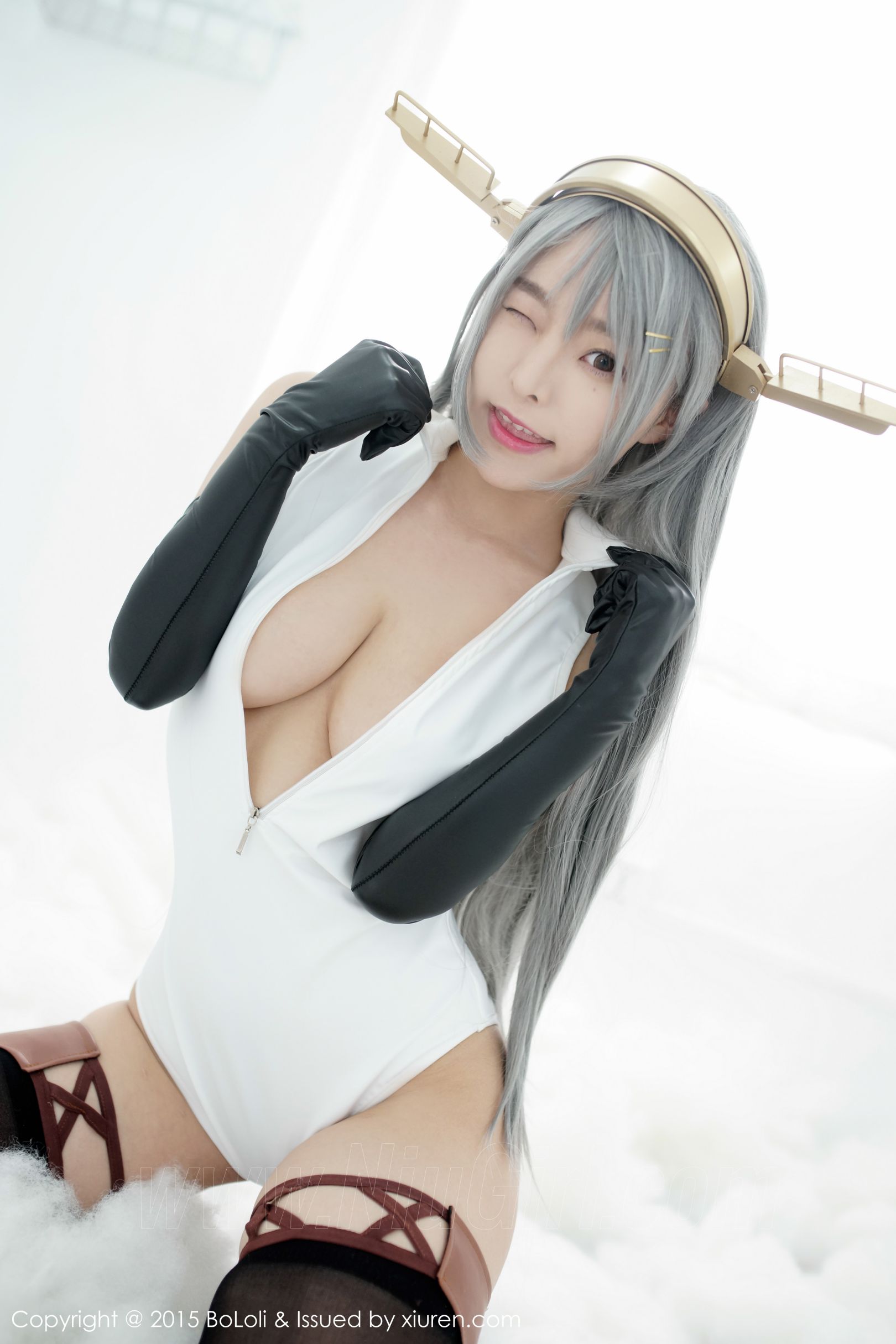 [BOLOli波萝社] VOL.034 七宝COSPLAY新作《舰娘collection》 榛名COS（开胸泳衣版）[61(第29页)