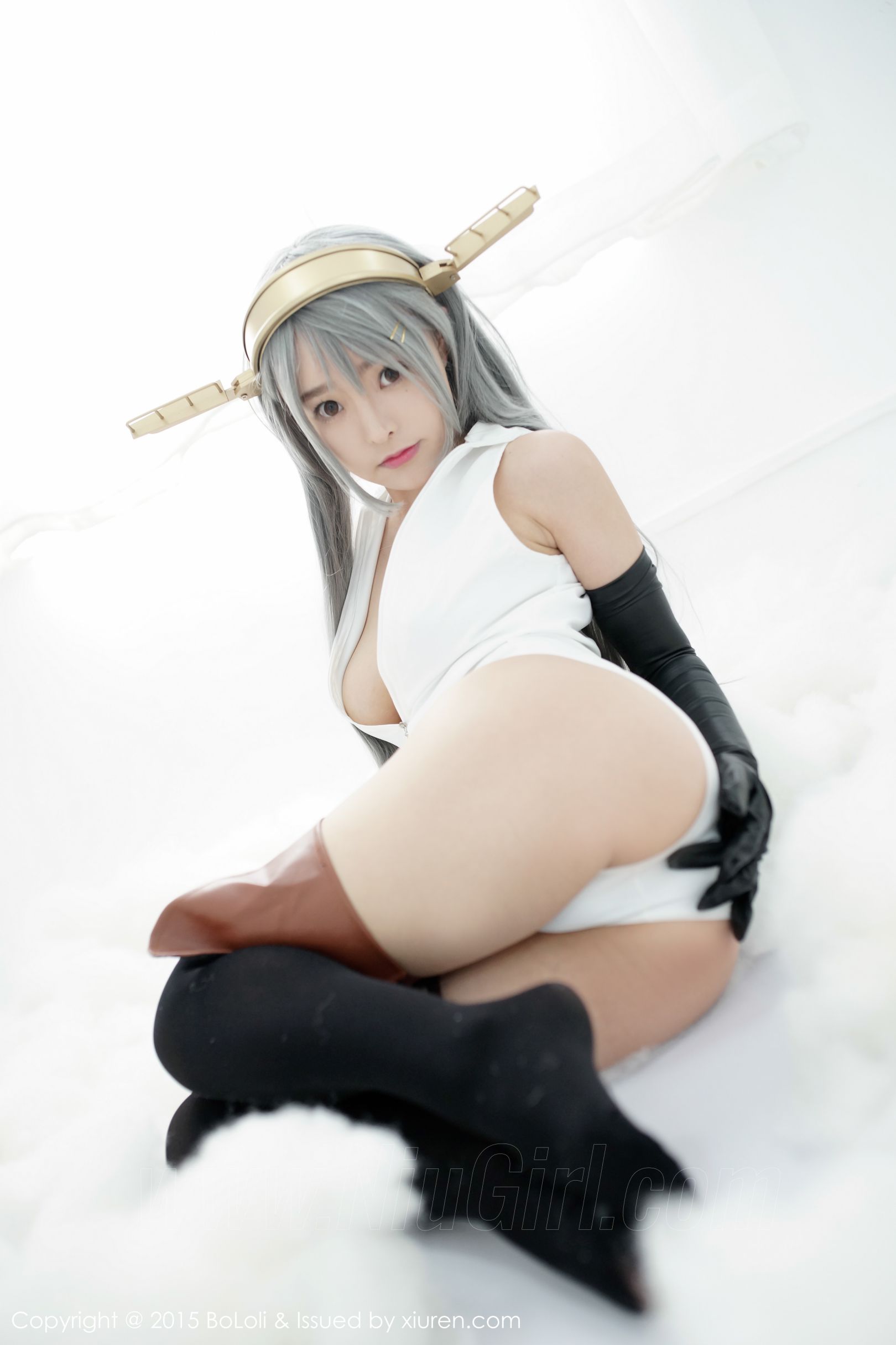 [BOLOli波萝社] VOL.034 七宝COSPLAY新作《舰娘collection》 榛名COS（开胸泳衣版）[61(第34页)