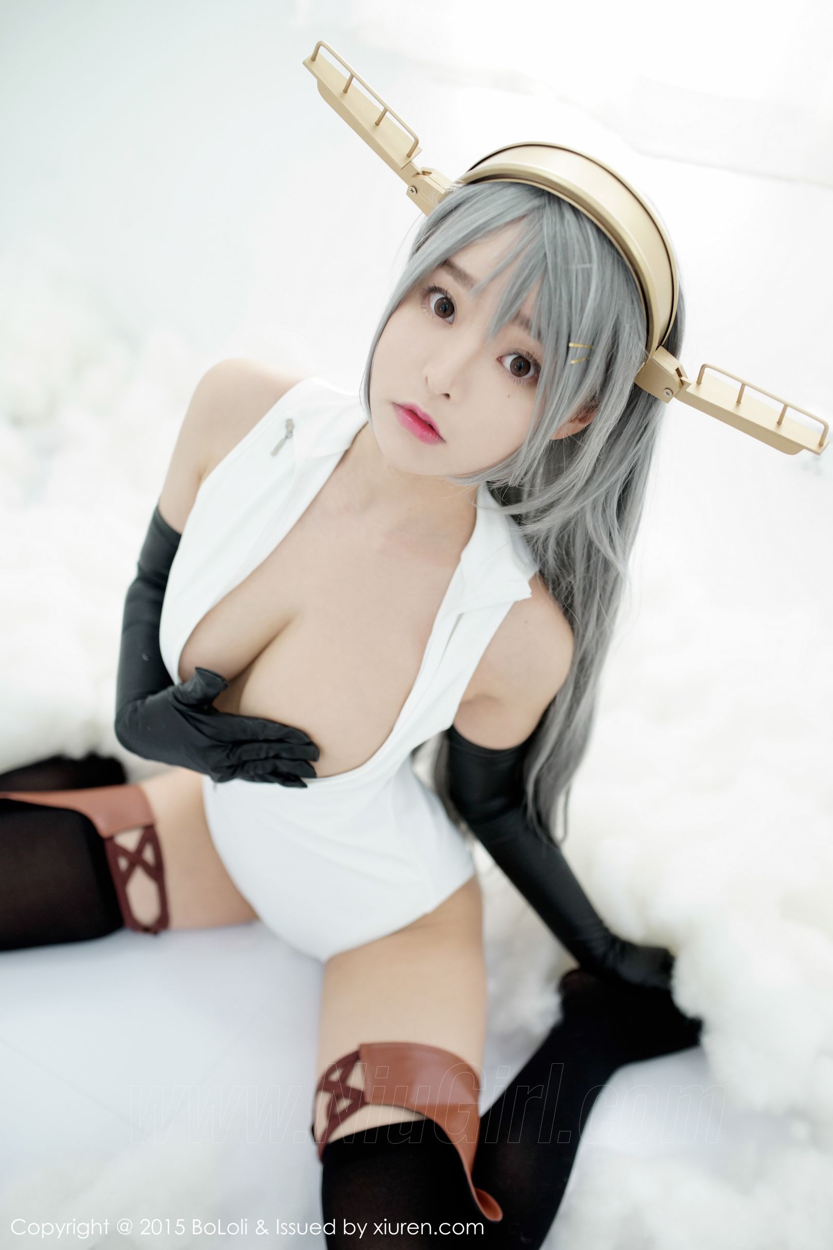 [BOLOli波萝社] VOL.034 七宝COSPLAY新作《舰娘collection》 榛名COS（开胸泳衣版）[61(第45页)