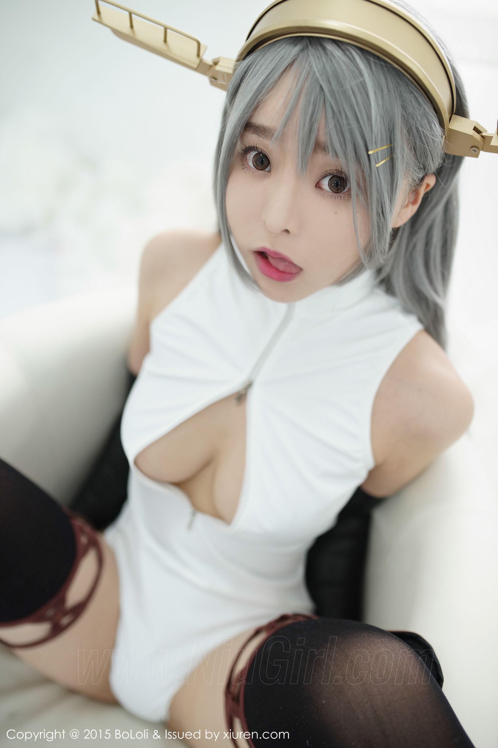 [BOLOli波萝社] VOL.034 七宝COSPLAY新作《舰娘collection》 榛名COS（开胸泳衣版）[61(第58页)