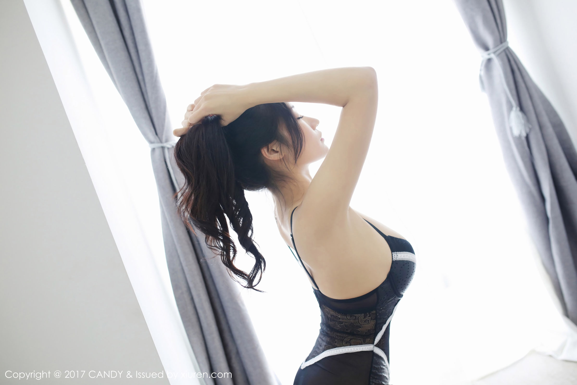 [CANDY糖果画报] Vol.045 小狐狸Sica - 半透内衣+黑丝蕾丝[63](第45页)
