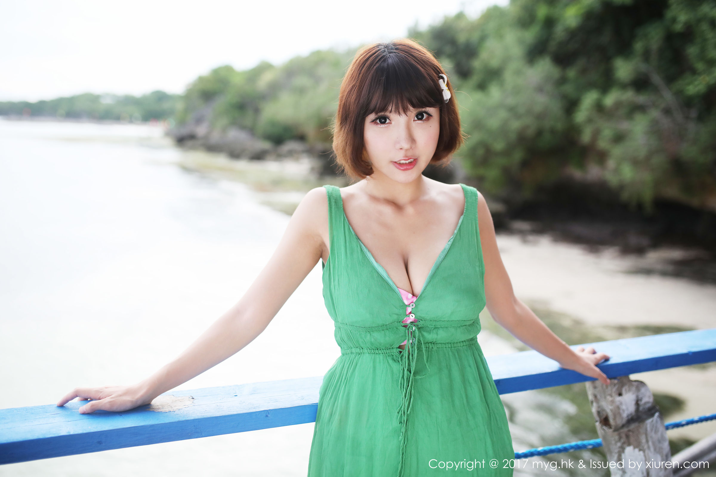 [MyGirl美媛馆] Vol.267 晓茜sunny - 外景海边拍摄波点式比基尼系列[76](第35页)