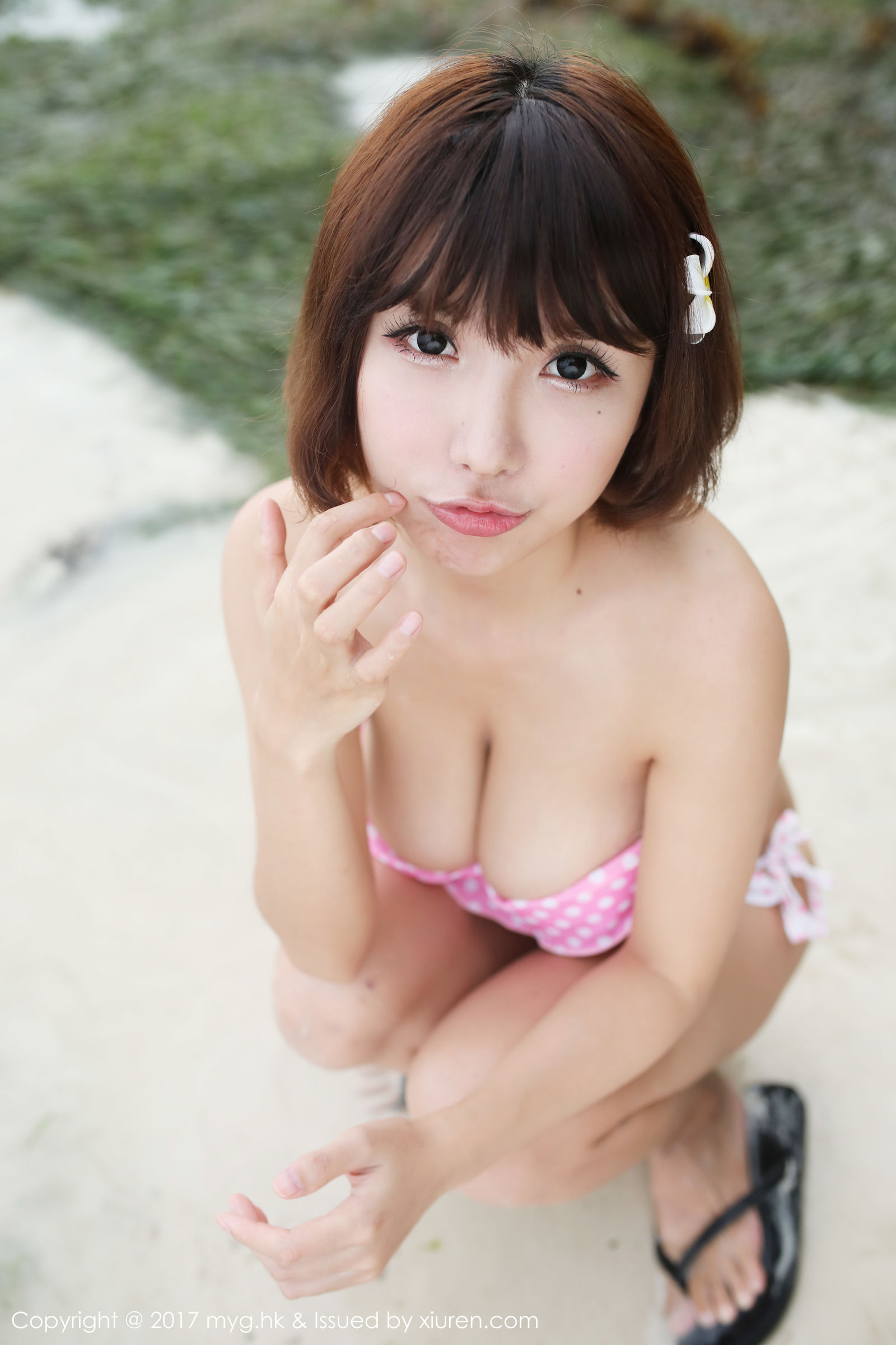 [MyGirl美媛馆] Vol.267 晓茜sunny - 外景海边拍摄波点式比基尼系列[76](第53页)
