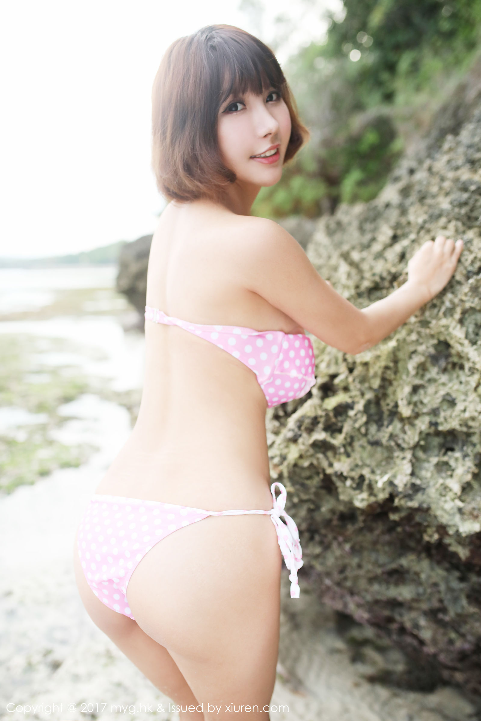 [MyGirl美媛馆] Vol.267 晓茜sunny - 外景海边拍摄波点式比基尼系列[76](第60页)