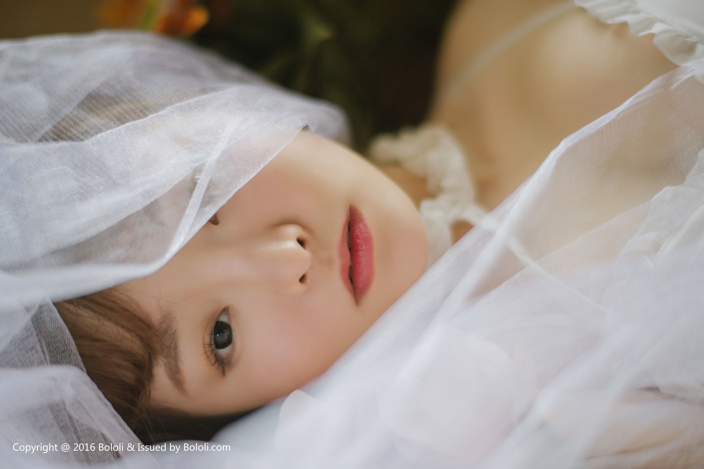 [Bololi波萝社] BOL.090 柳侑绮 - 白纱少女与花 写真套图[41](第22页)