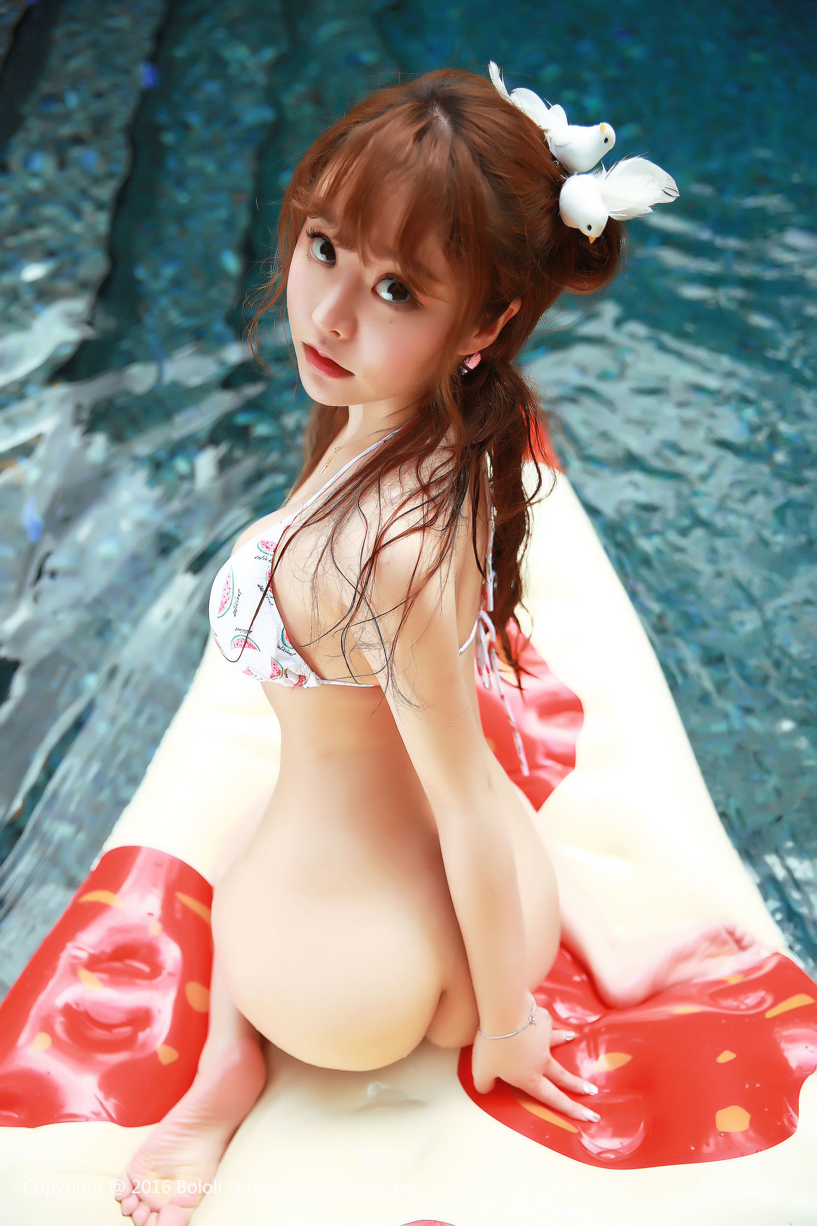 [Bololi波萝社] BOL.032 柳侑绮 - 女上司+比基尼早餐+透视T+优雅果体+草帽LOOK[60](第19页)