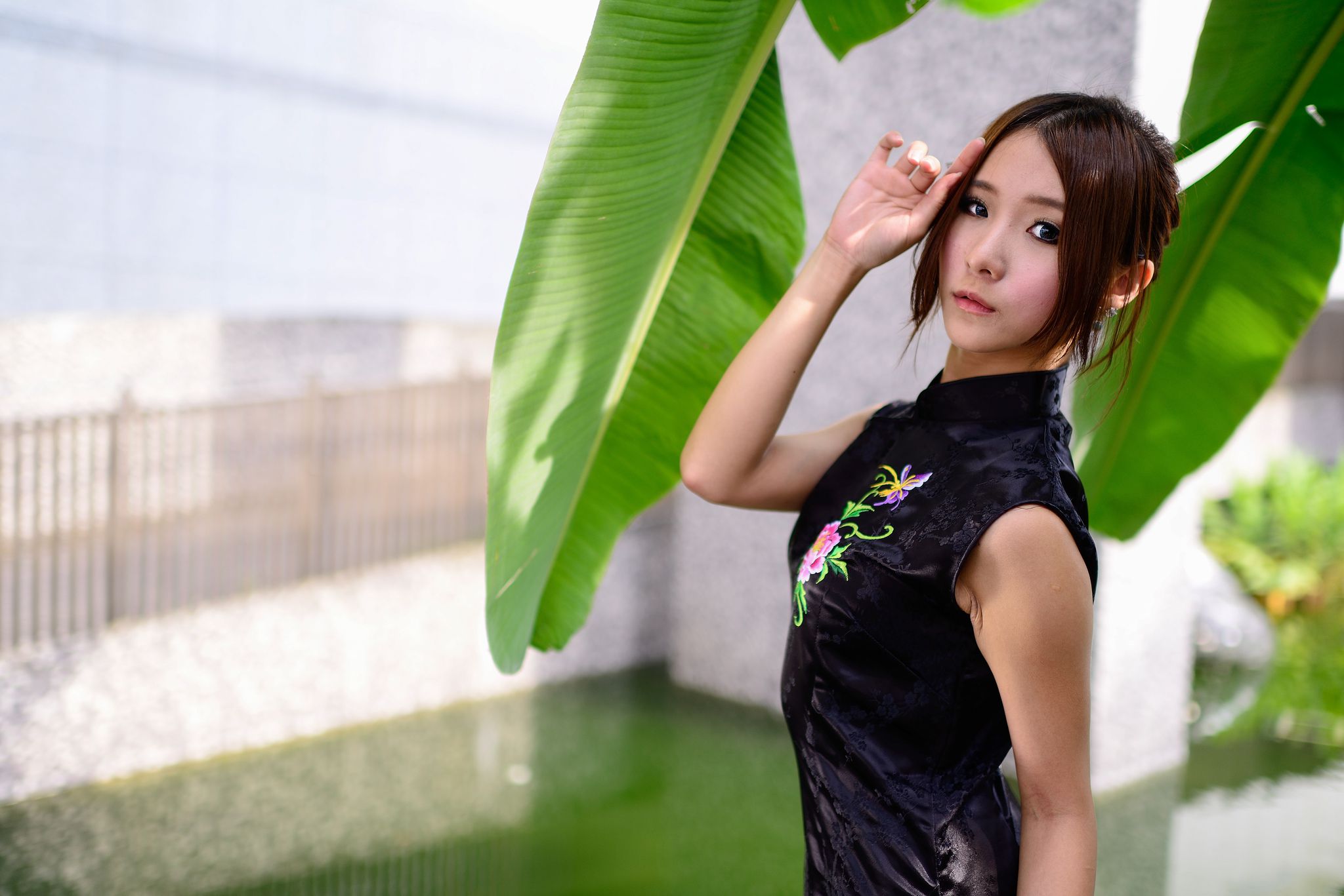 古典美女阿布 - 小清新红黑旗袍超高清写真[89](第34页)