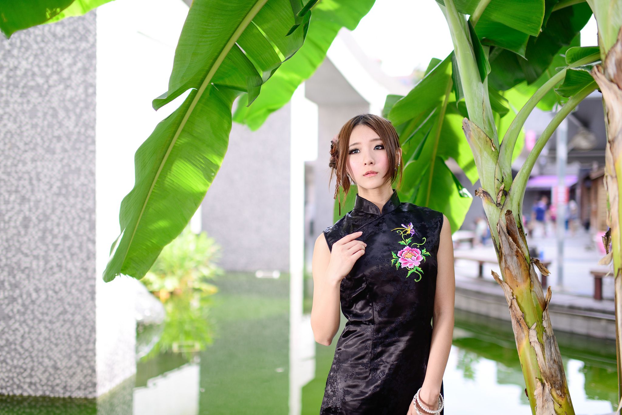 古典美女阿布 - 小清新红黑旗袍超高清写真[89](第40页)