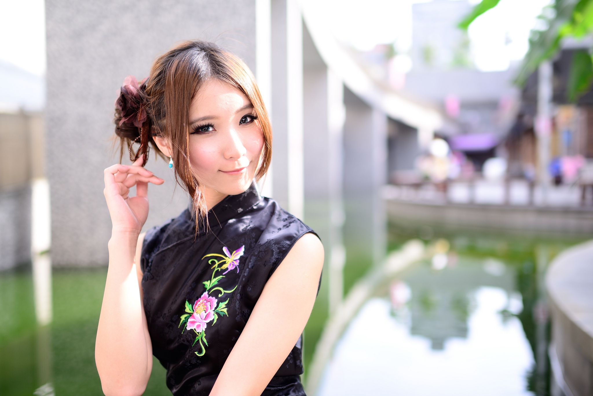 古典美女阿布 - 小清新红黑旗袍超高清写真[89](第42页)