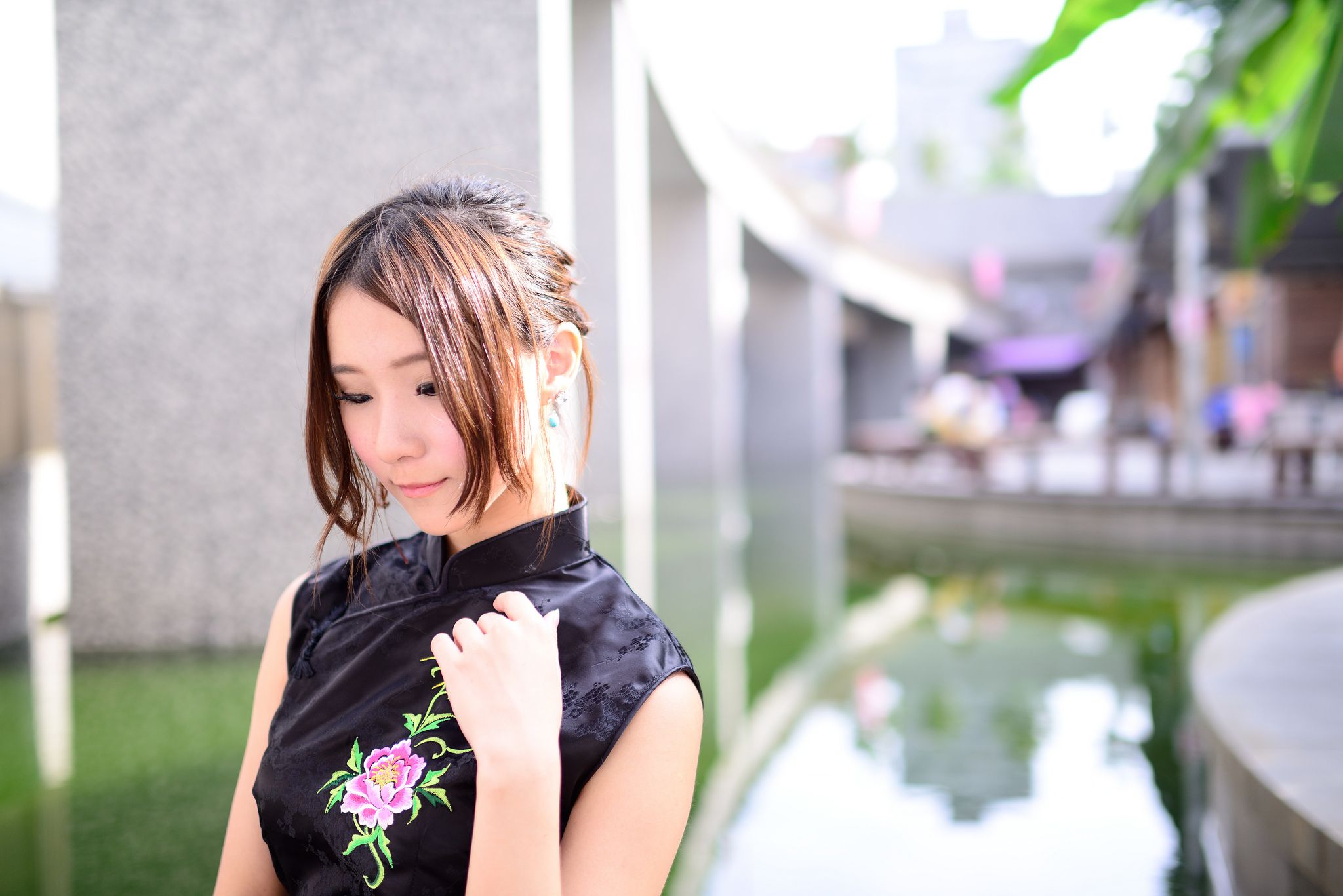 古典美女阿布 - 小清新红黑旗袍超高清写真[89](第44页)
