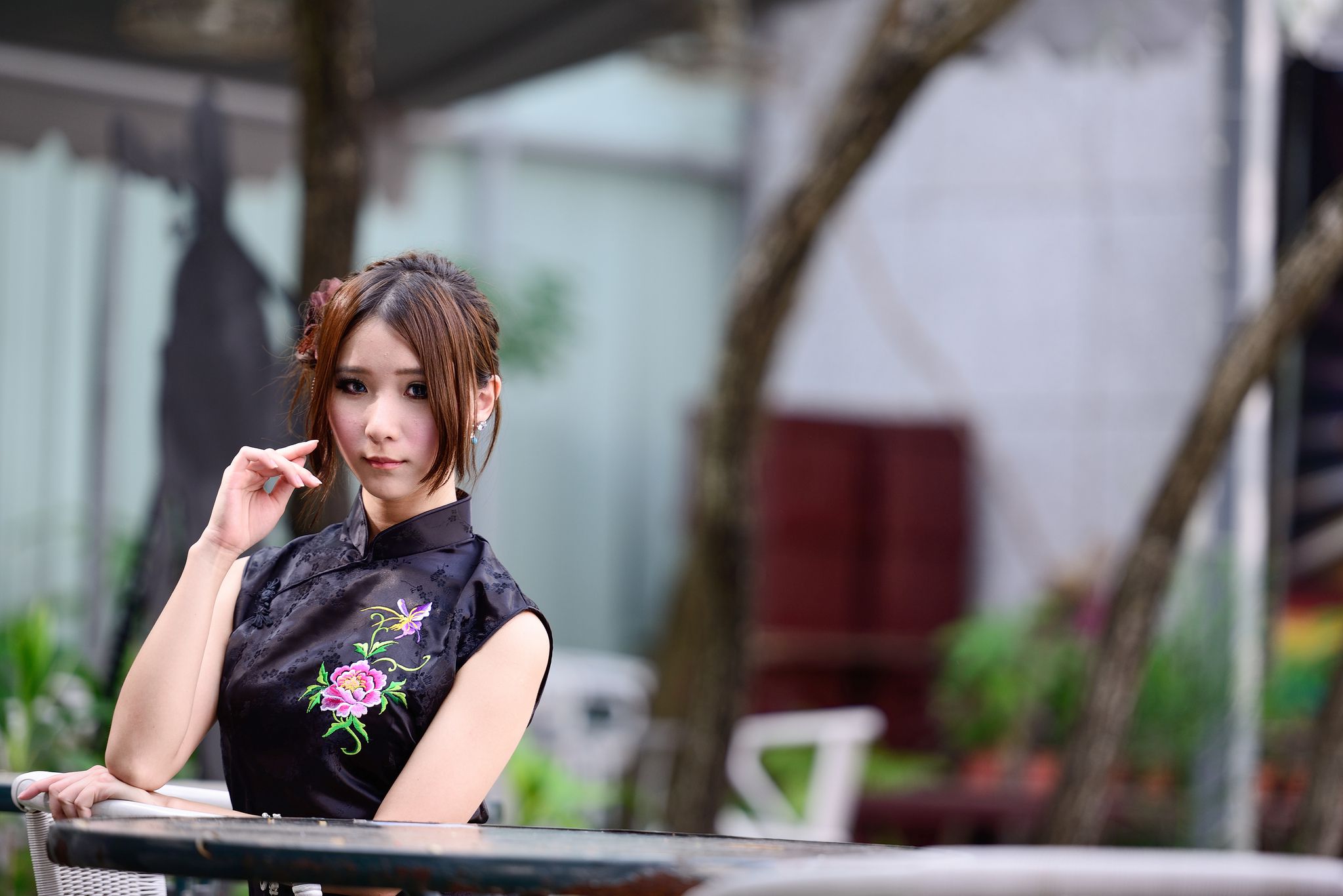 古典美女阿布 - 小清新红黑旗袍超高清写真[89](第49页)