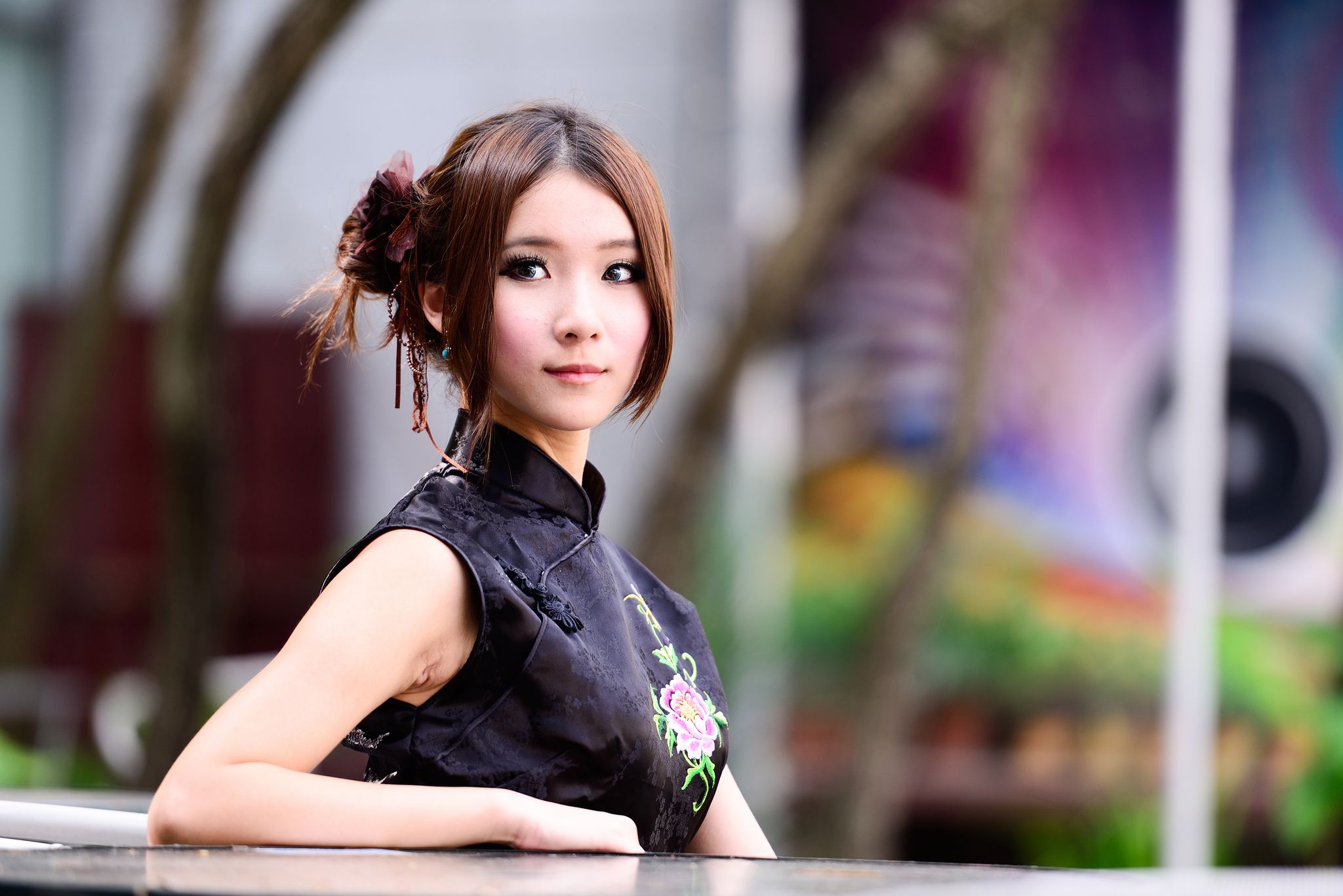 古典美女阿布 - 小清新红黑旗袍超高清写真[89](第52页)