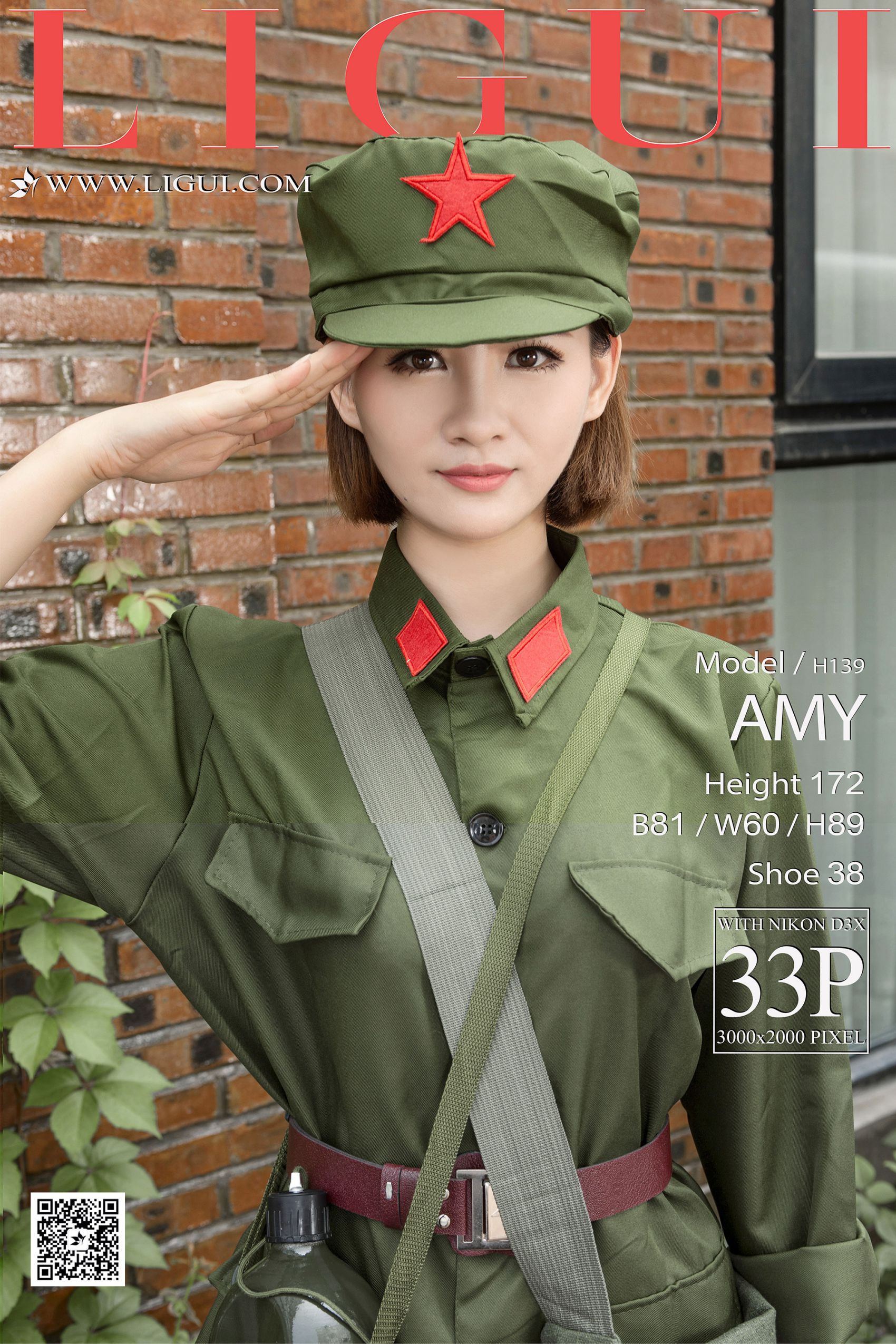[Ligui丽柜] 网络丽人 Model AMY - 复古军装写真[34](第2页)