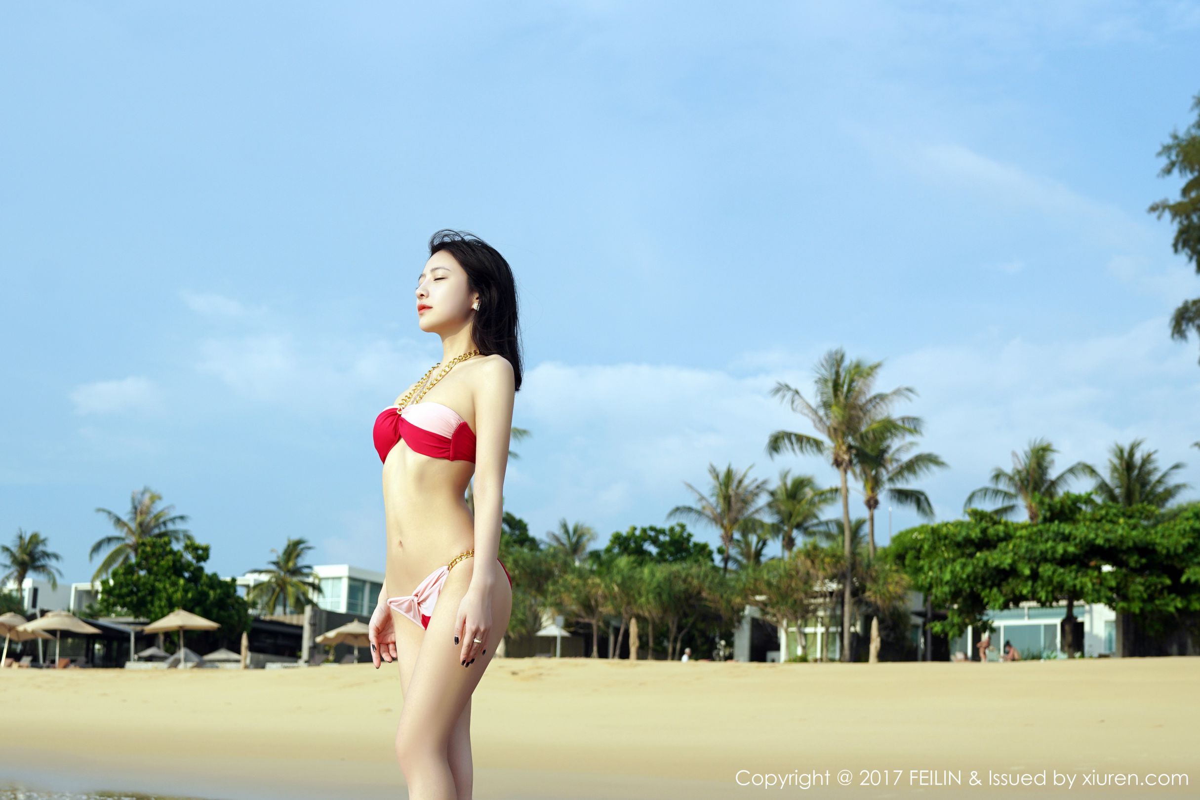 [FEILIN嗲囡囡] Vol.092 清纯女神@施忆佳KITTY 海边沙滩写真套图[54](第39页)