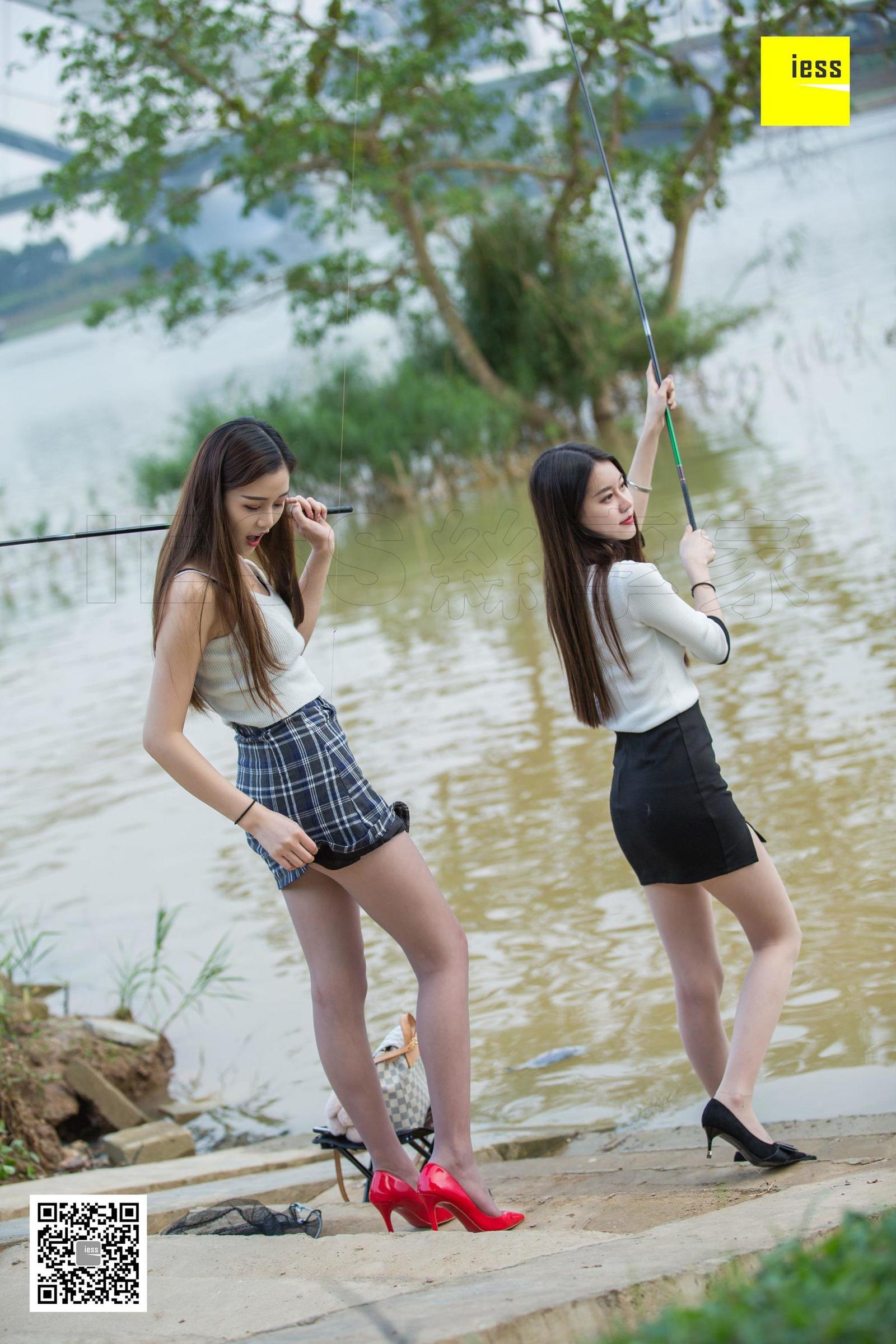 [IESS异思趣向]  佳佳&九妹 《钓鱼还是钓丝？》丝袜写真套图[97](第55页)