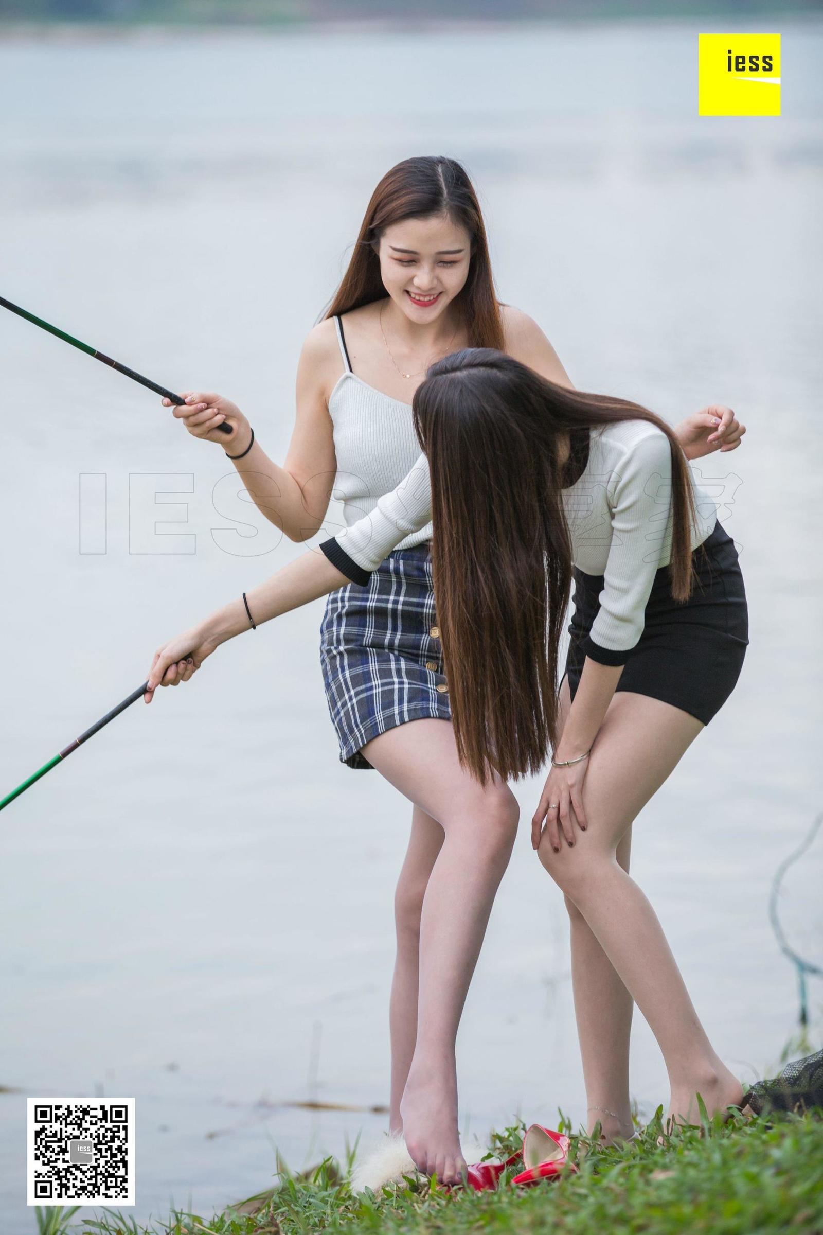 [IESS异思趣向]  佳佳&九妹 《钓鱼还是钓丝？》丝袜写真套图[97](第56页)