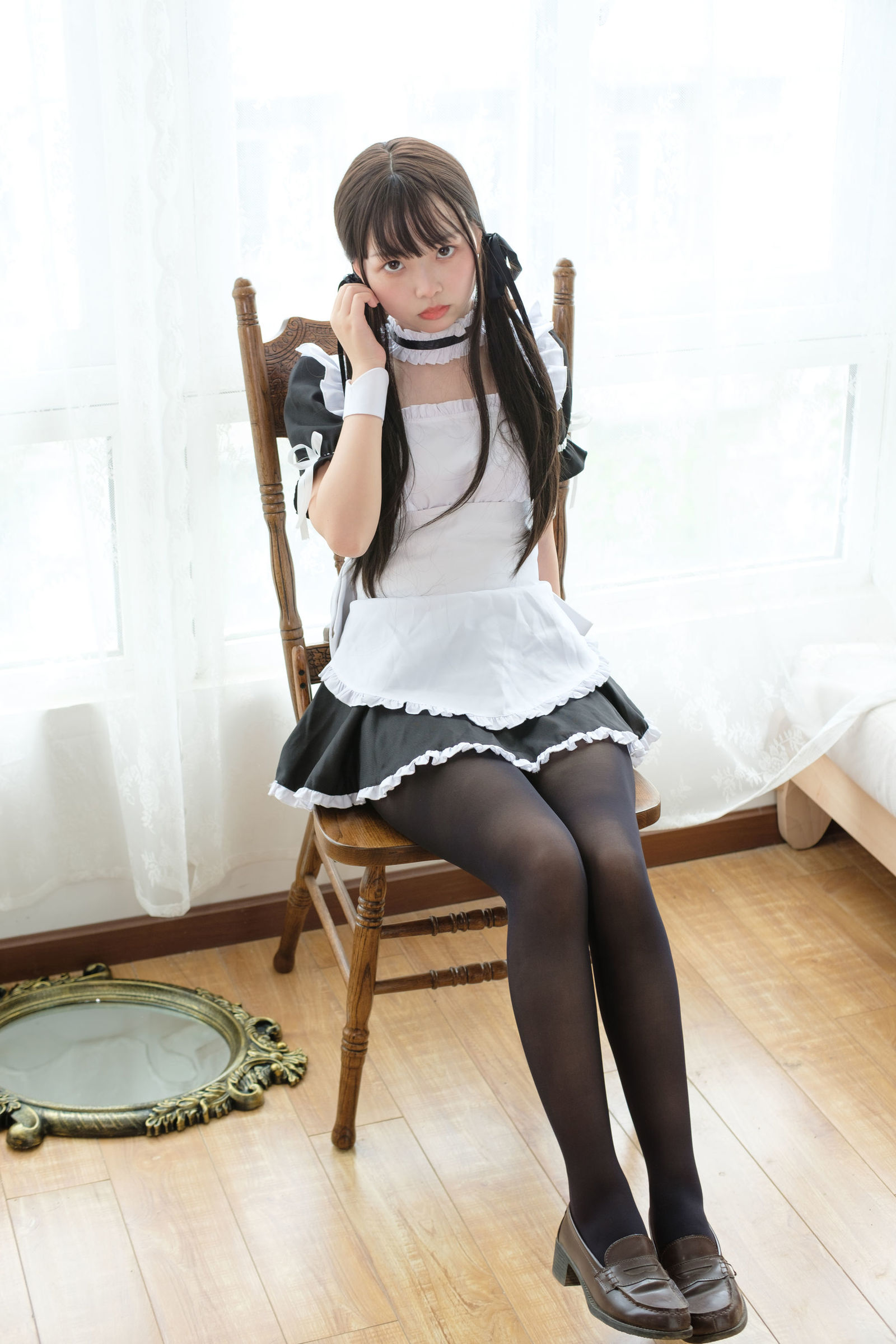 [森萝财团] X-030 黑丝女仆 萝莉丝袜写真套图[85](第73页)