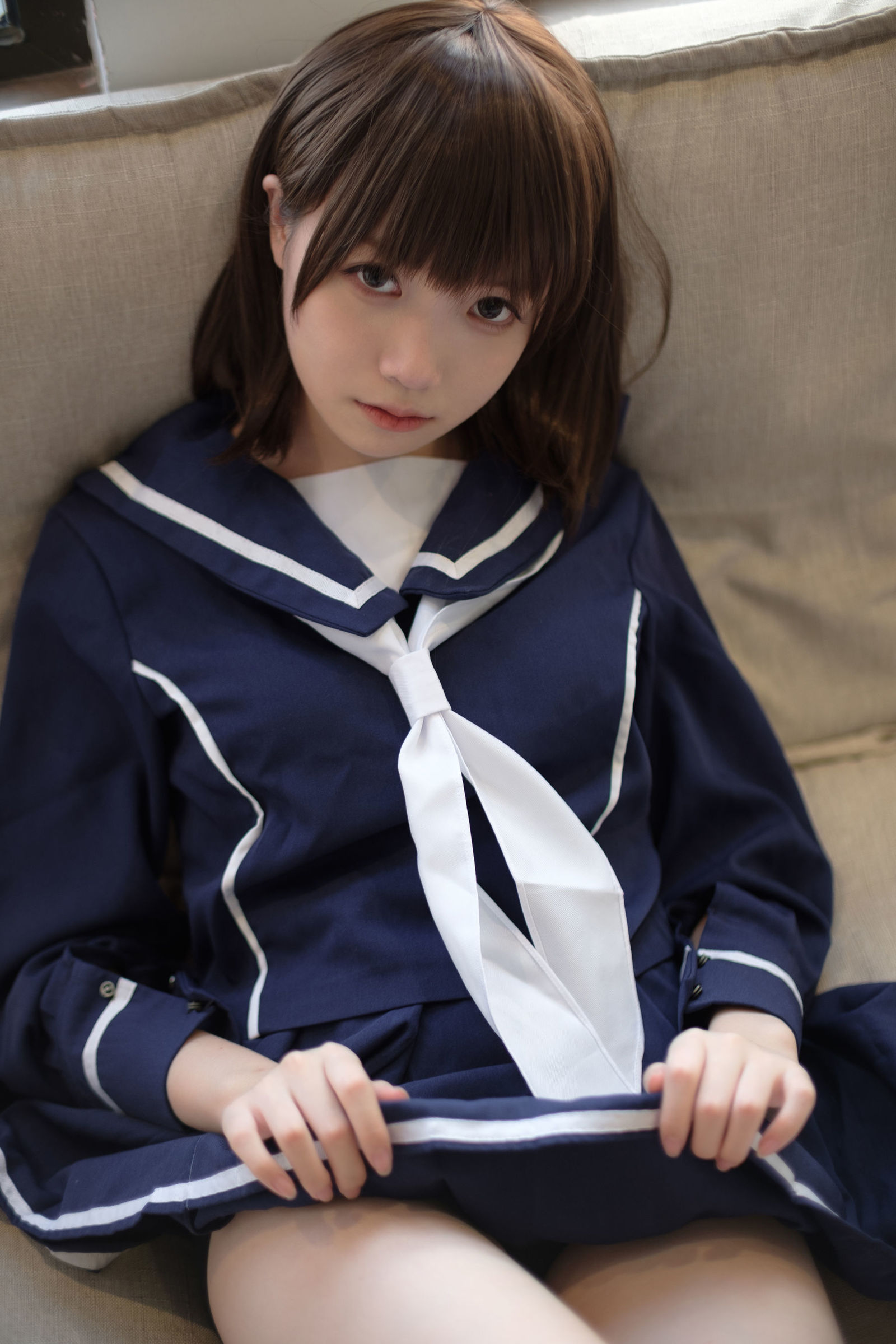 [森萝财团] X-043 天台黑丝水手服 萝莉丝袜写真套图[110](第12页)