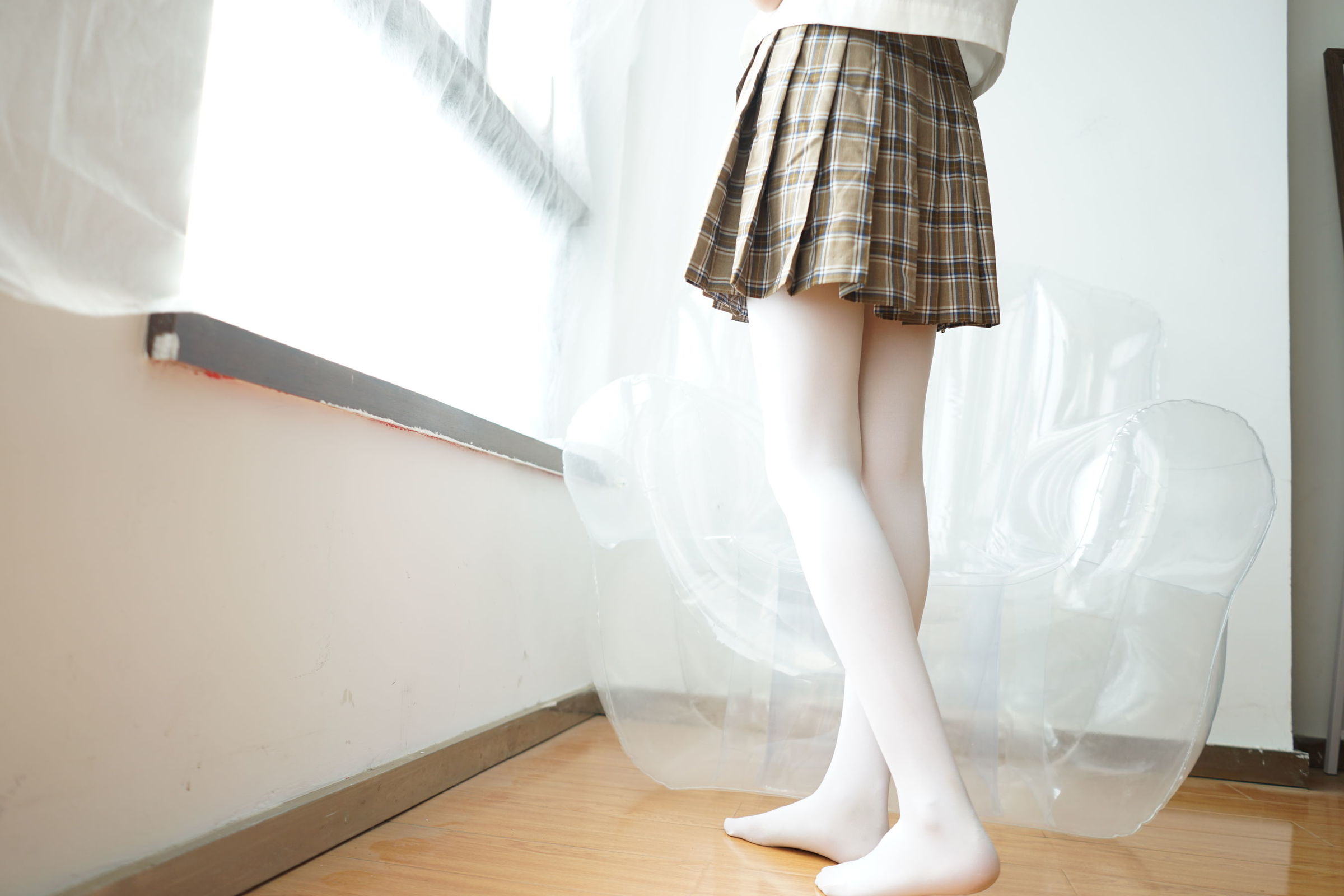 [森萝财团] BETA-021 白丝格子裙 萝莉丝袜写真[212](第181页)