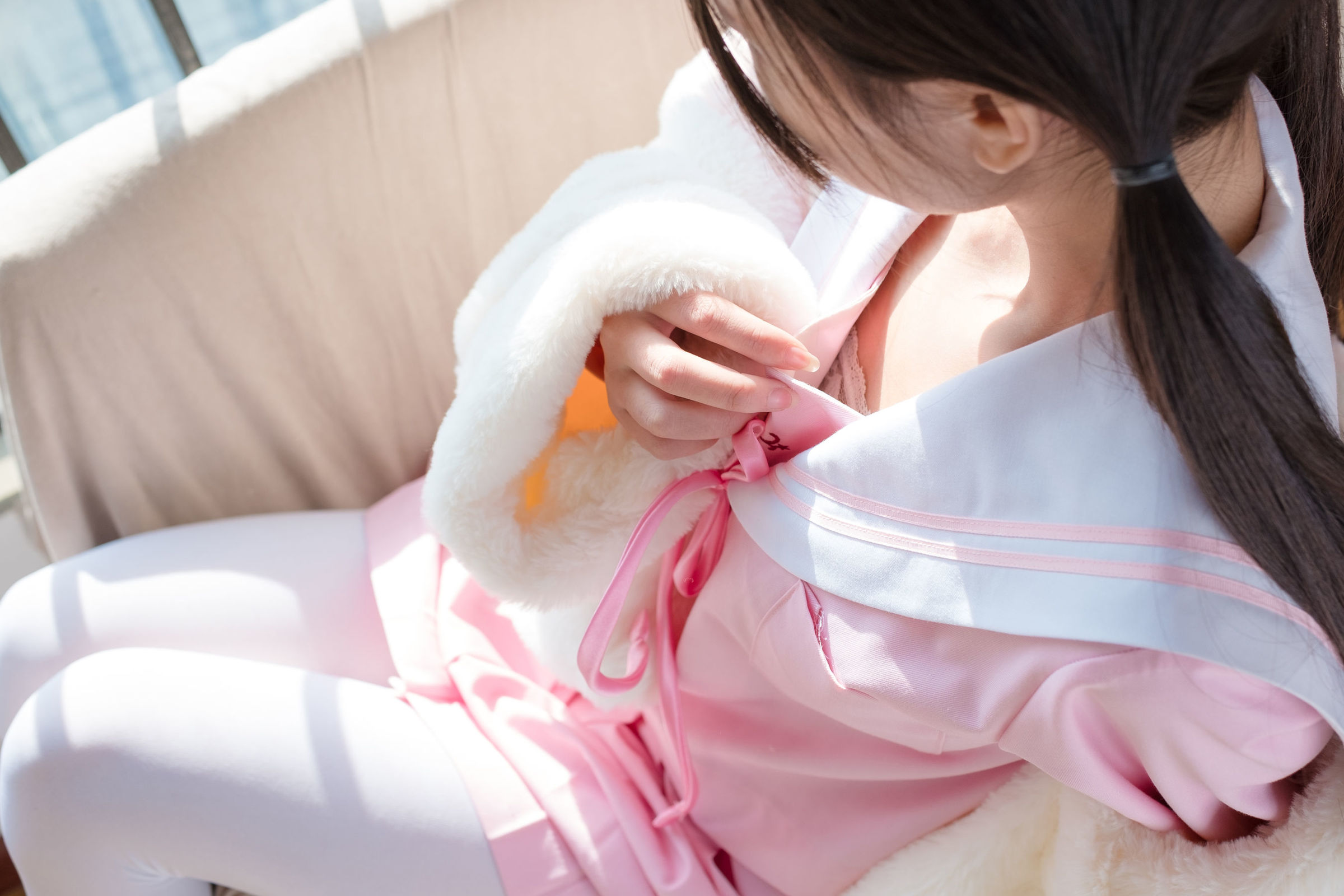 [森萝财团] BETA-013 白丝绝对领域 萝莉丝袜写真套图[106](第63页)