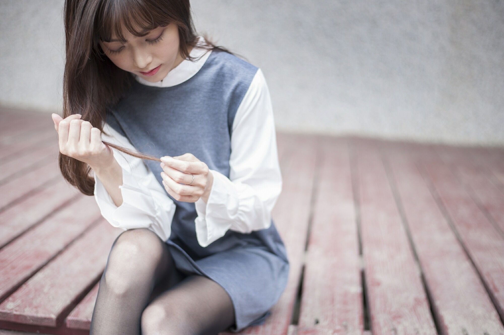 [台湾美女] 彭丽嘉(Lady憶憶) - 樱花下的黑丝 写真套图[33](第19页)