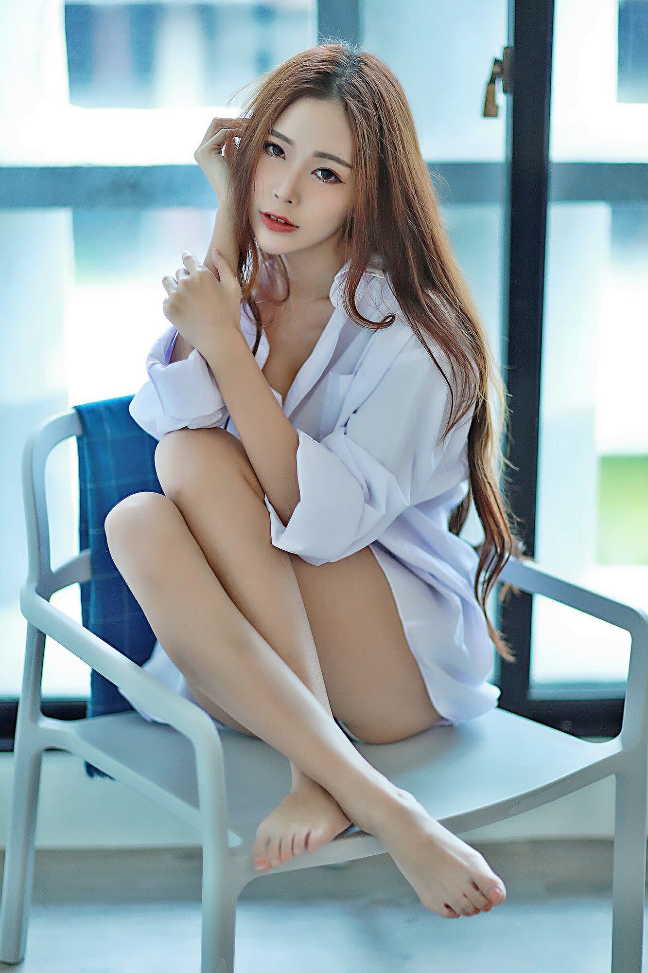 [台湾美女] 黄上晏 - 性感睡衣+白衬衫+OL系列合集 写真图片[56](第45页)