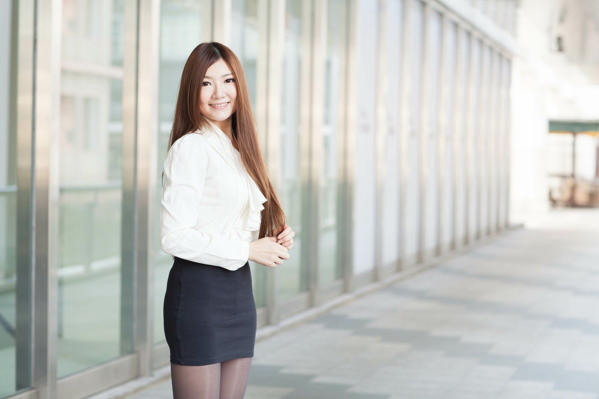[台湾美女] Michelle小羽 - 信義區街拍黑丝OL 写真套图[75](第41页)