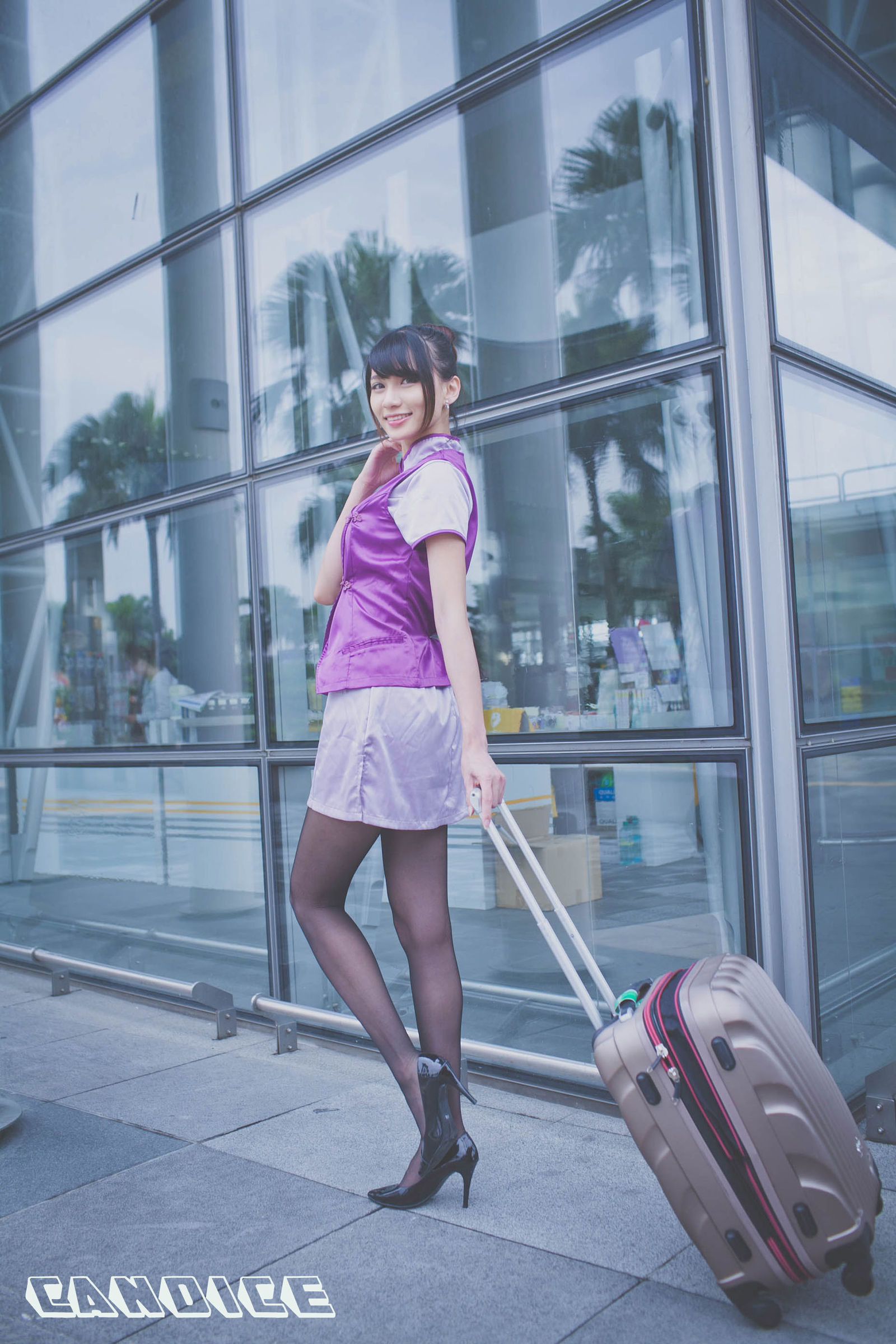 [台湾美女] 蔡译心 - 空姐黑丝街拍 写真套图[41](第25页)